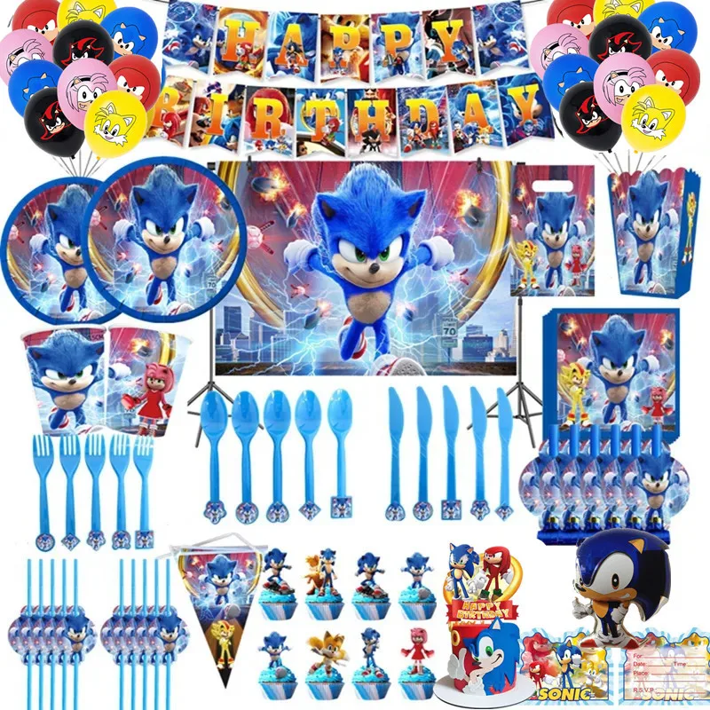 Home Goods Bathroom - Anime Character Cartoon Hedgehog Tablecloth Banners