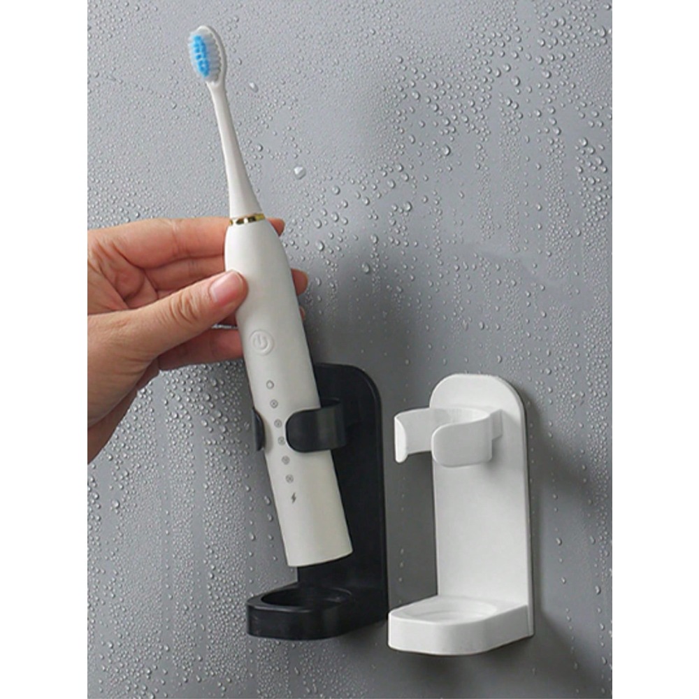 Home Essentials Bathroom Organizer - 1pc No Drill Electric Toothbrush Holder,