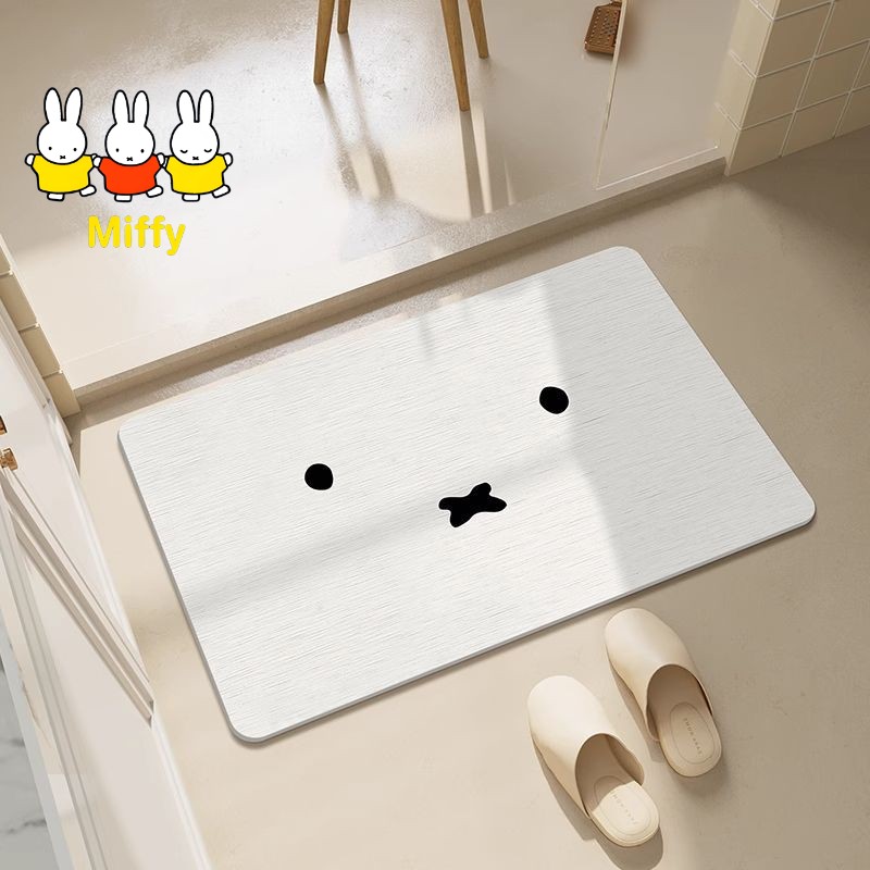 Home Goods Bathroom - Kawaii Miffy Floor Mat Simple Toilet