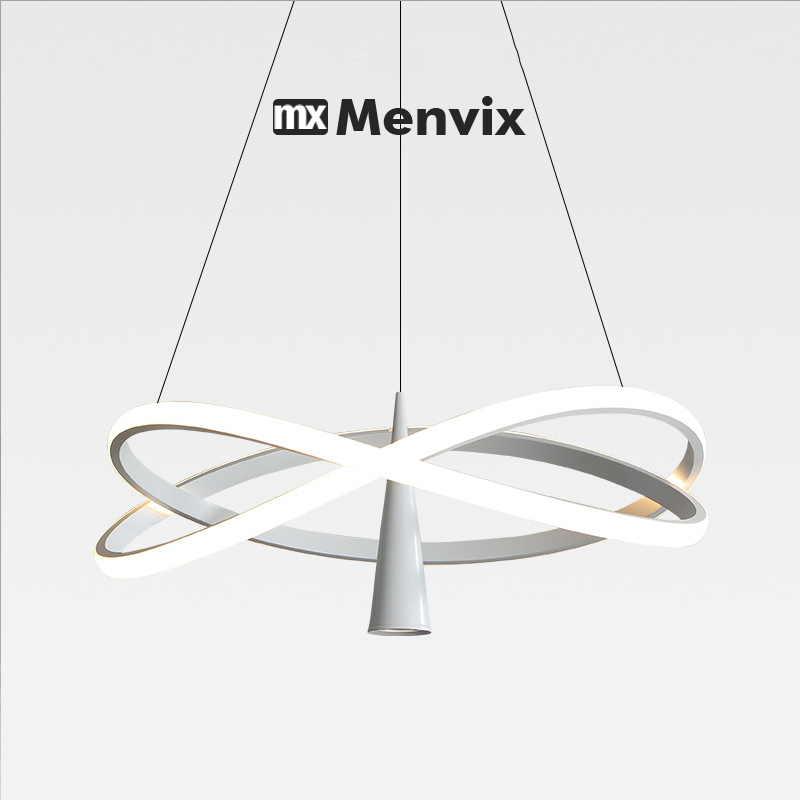 Home Of The Year Bathroom - Modern Round LED Chandeliers for Living