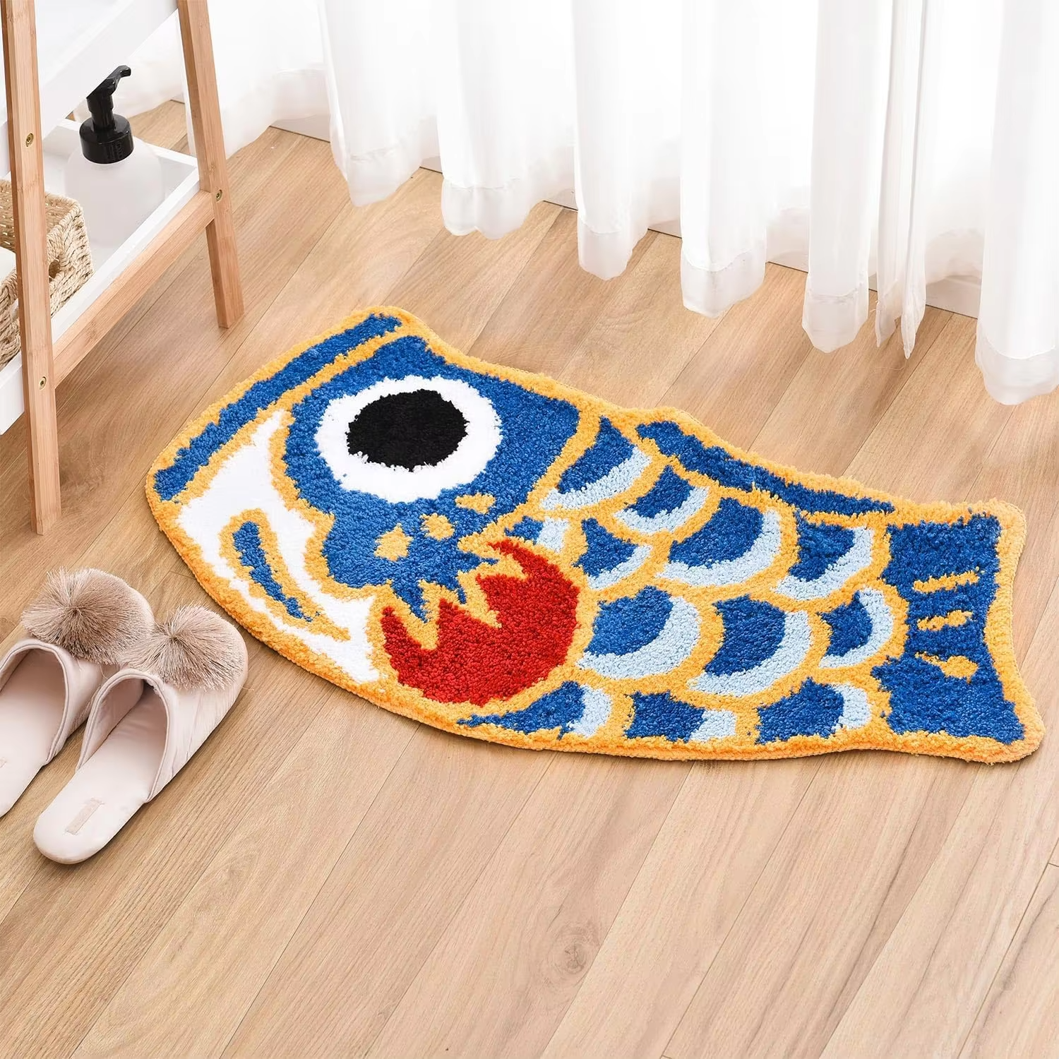Home Goods Bathroom Mats - VIKAMA Auspicious Carp Carpet Special Creative