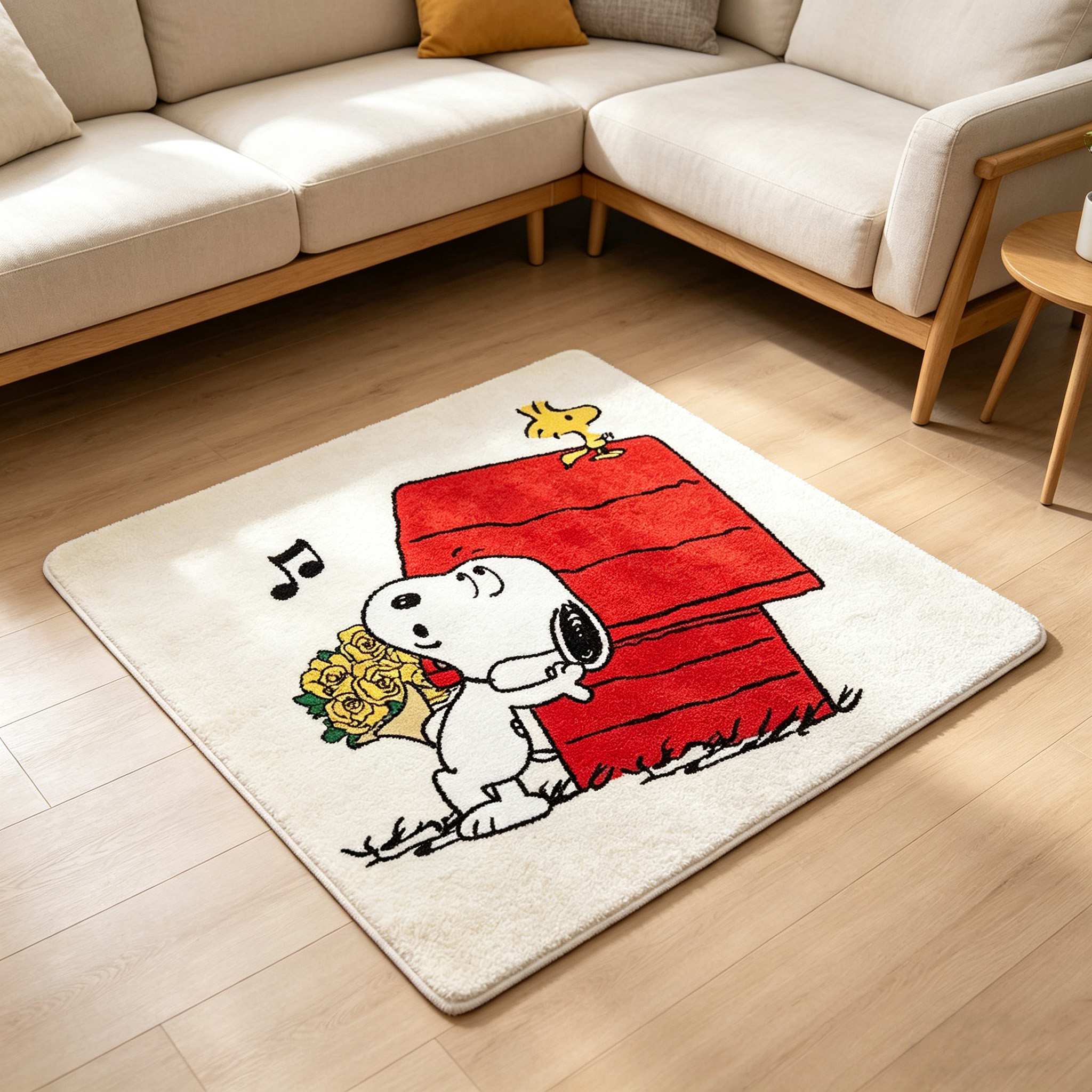 Cute Cartoon Snoopy House Shap - Home Goods Bathroom Mats のレビューと価格