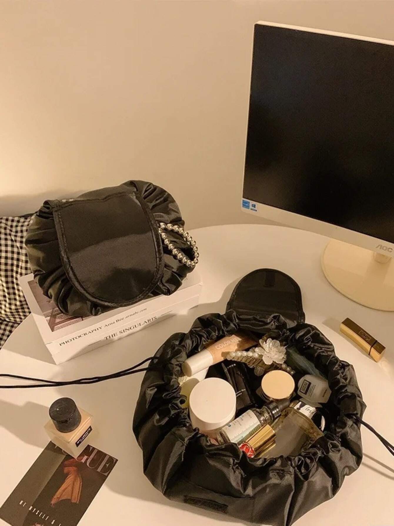 1pc Cosmetic Storage Bag, Trav - Home Essentials Bathroom Organizer のレビューと価格