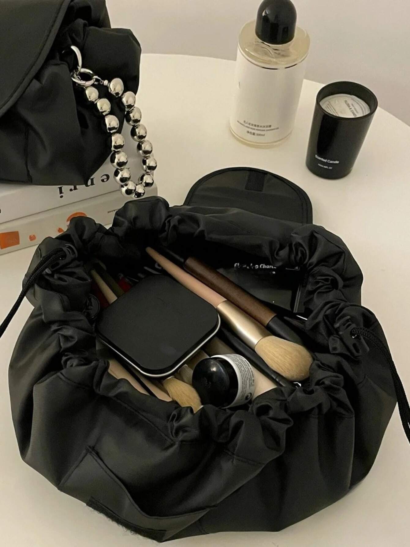 1pc Cosmetic Storage Bag, Trav - Home Essentials Bathroom Organizer のレビューと価格