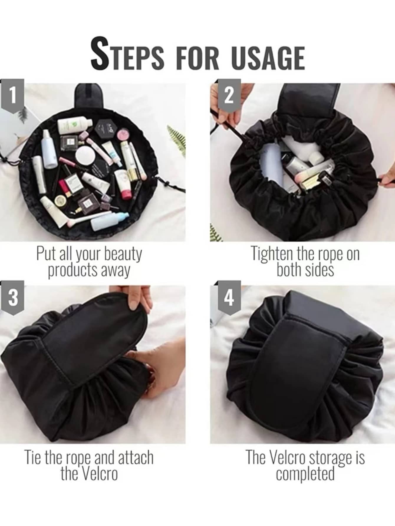 1pc Cosmetic Storage Bag, Trav - Home Essentials Bathroom Organizer のレビューと価格