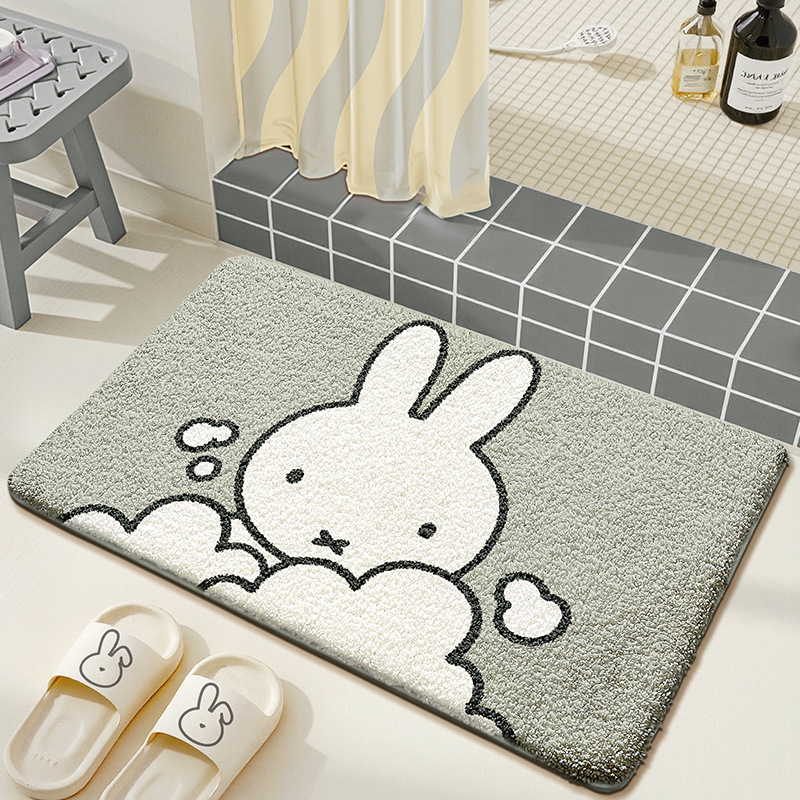 Kawaii Miffy Floor Mat Cute Ca - Home Goods Bathroom Mats のレビューと価格