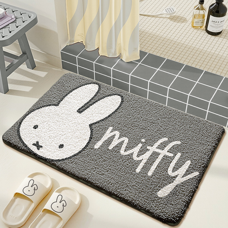 Kawaii Miffy Floor Mat Cute Ca - Home Goods Bathroom Mats のレビューと価格
