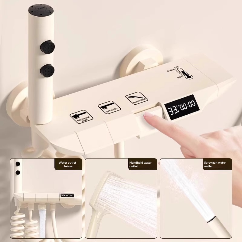 Creamy Easy Topless Shower Set - Home And Bathroom のレビューと価格
