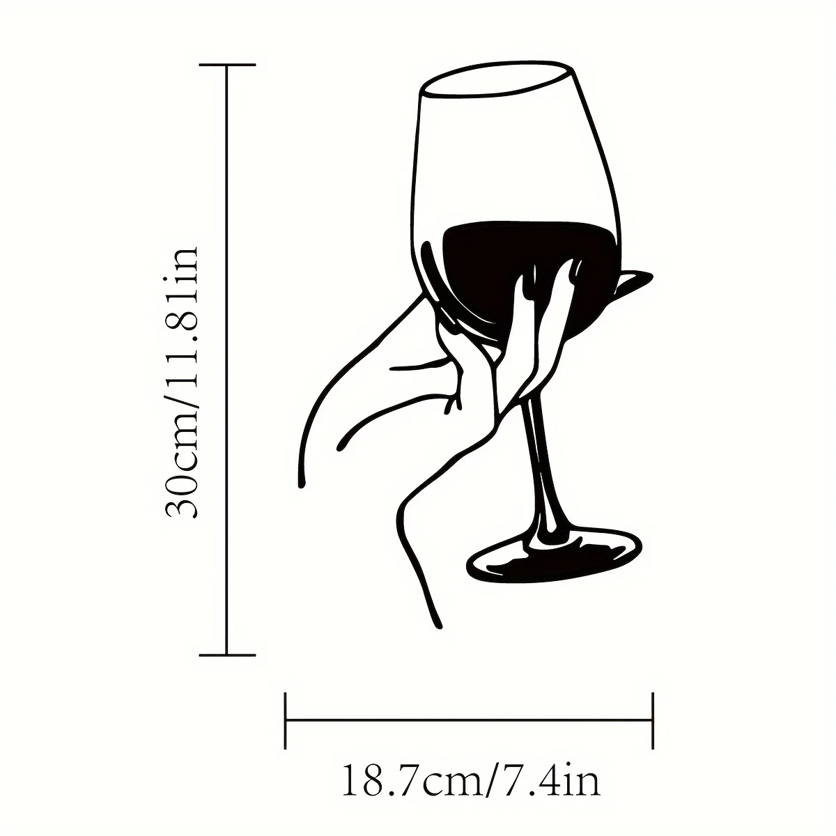 Wine Lover Lady Hand Metal Wal - Home Goods Bathroom のレビューと価格