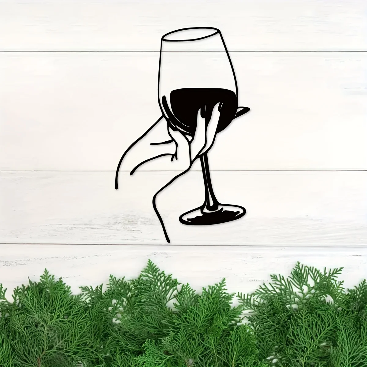 Wine Lover Lady Hand Metal Wal - Home Goods Bathroom のレビューと価格