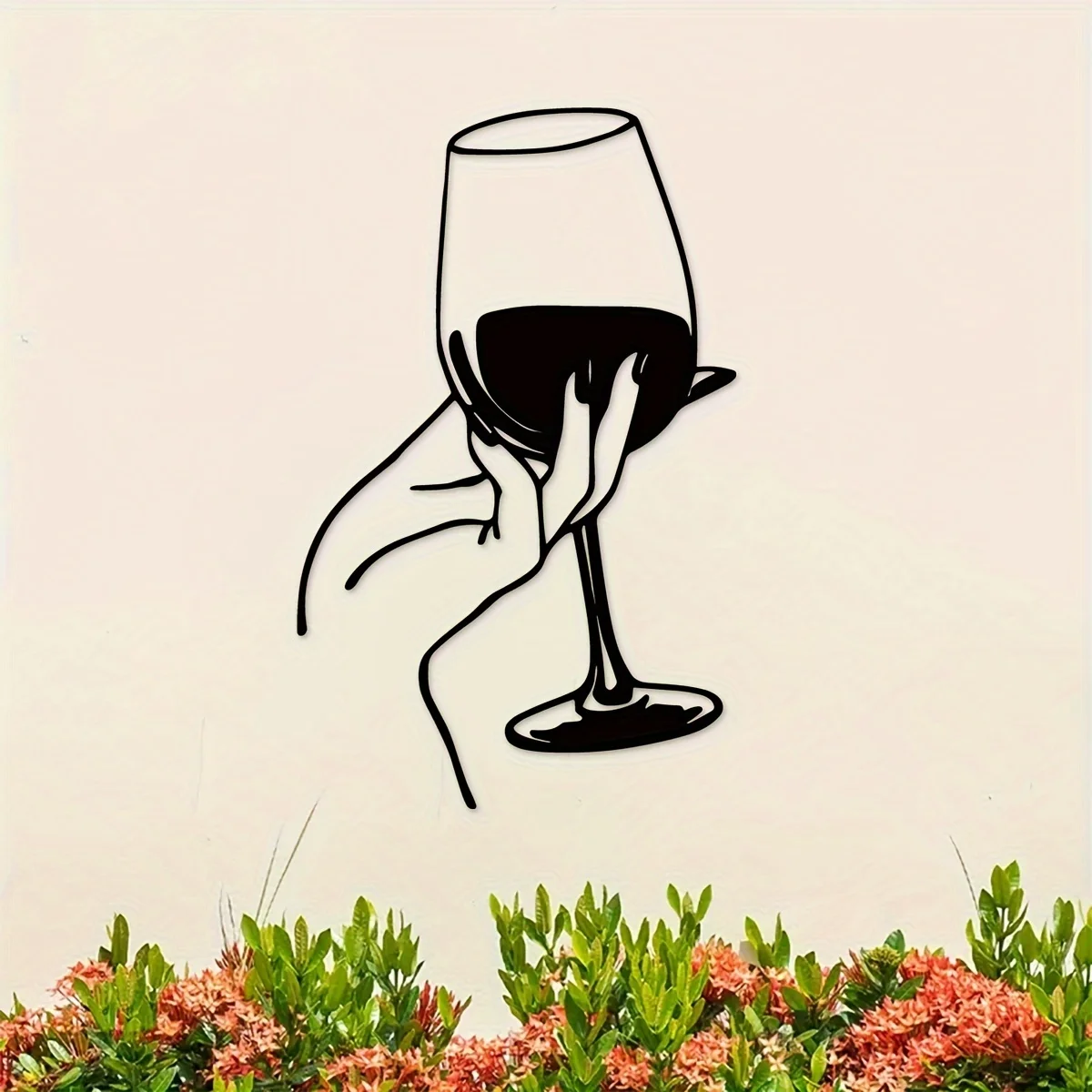 Wine Lover Lady Hand Metal Wal - Home Goods Bathroom のレビューと価格