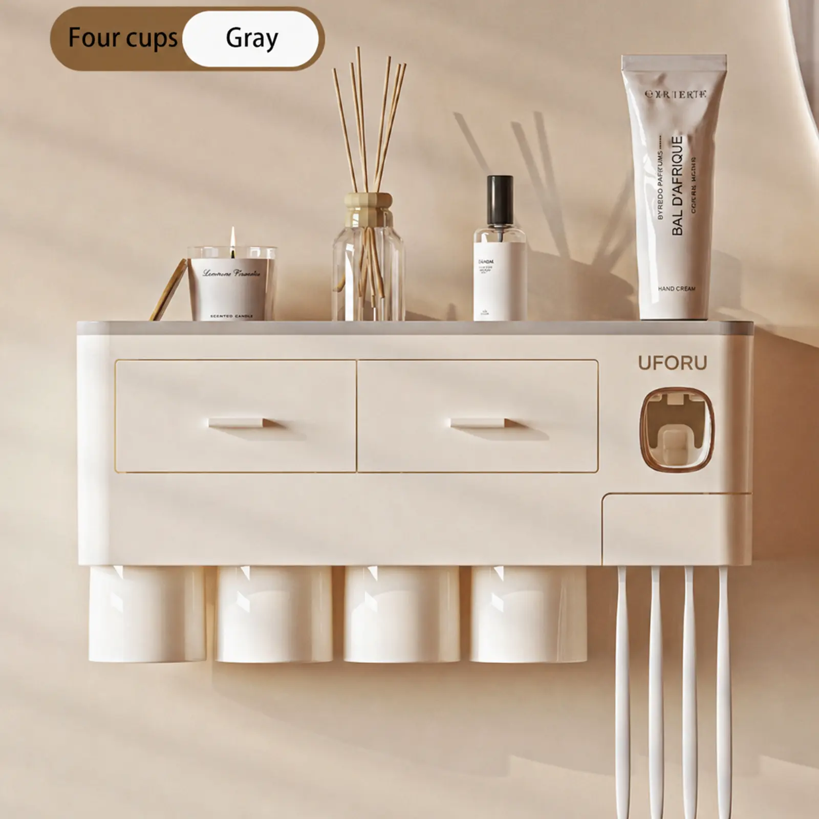 2-4 Cup Capacity Bathroom Toot - Home Essentials Bathroom Organizer のレビューと価格