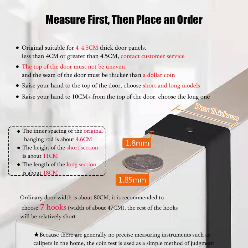 Hooks Over The Door 6 Hooks Cl - Tiny Home Bathroom Kit のレビューと価格