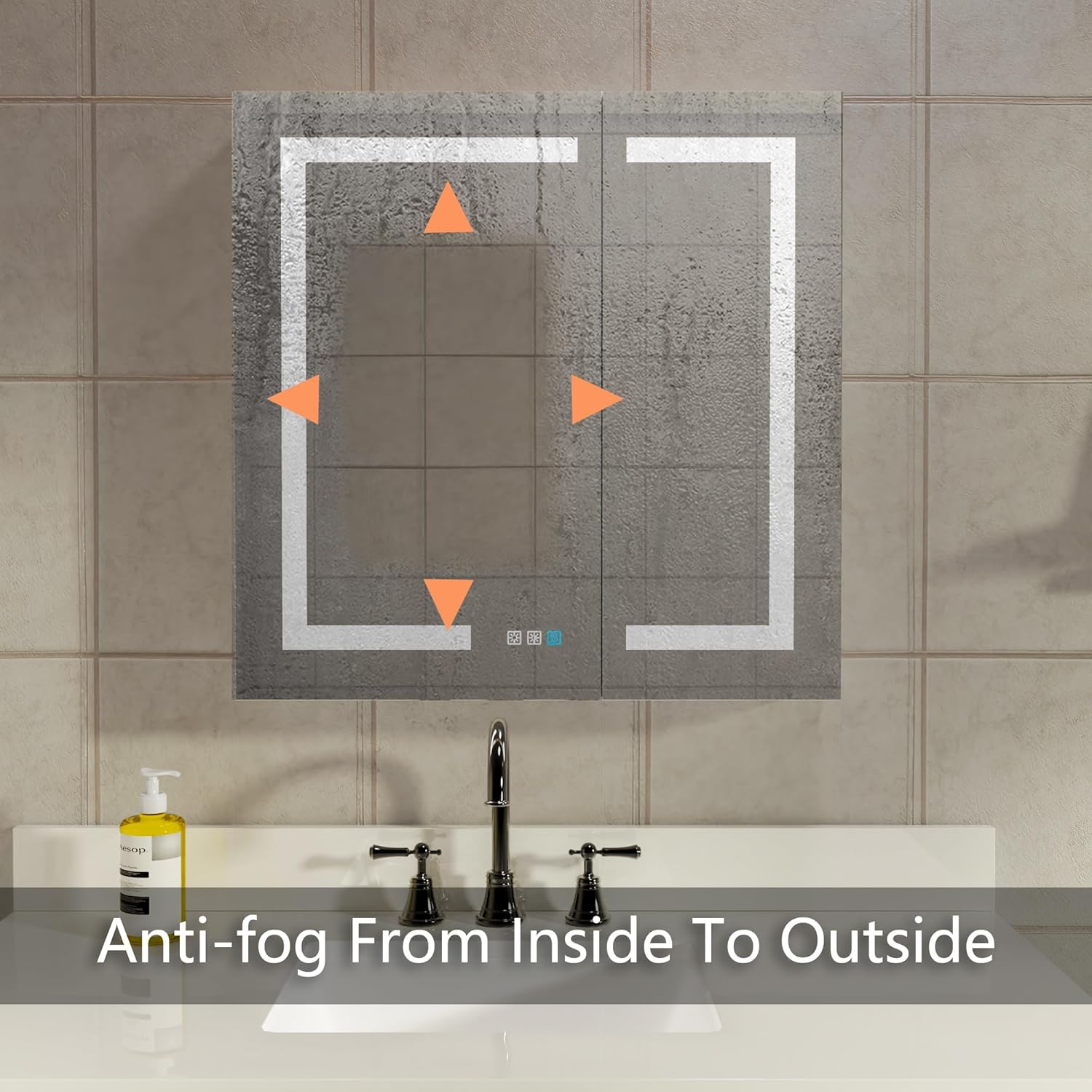 30x30 Lighted Medicine Cabinet - Home Outlet Bathroom Mirrors のレビューと価格
