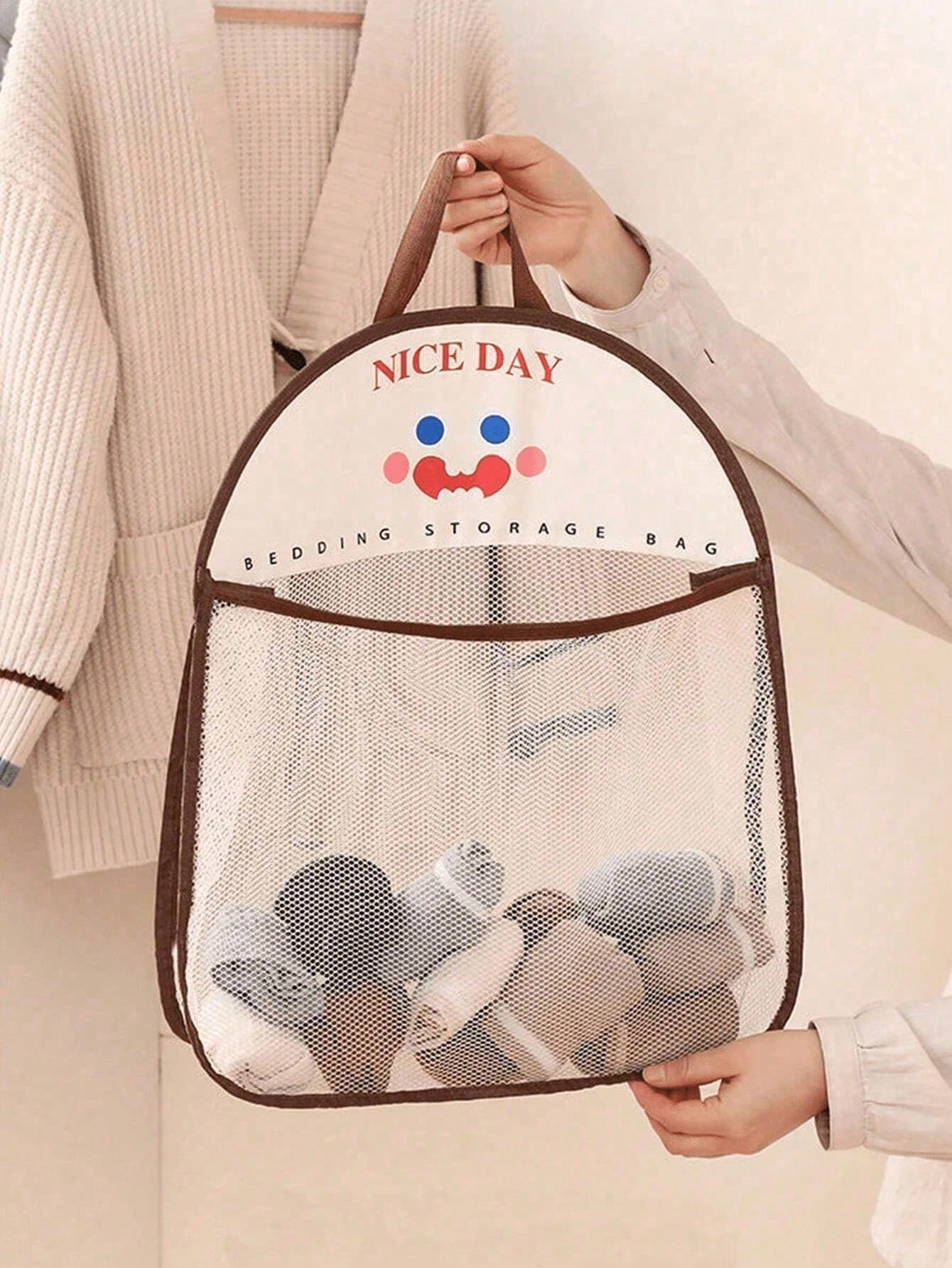 1/2pcs Hanging Mesh Storage Ba - Home Essentials Bathroom Organizer のレビューと価格