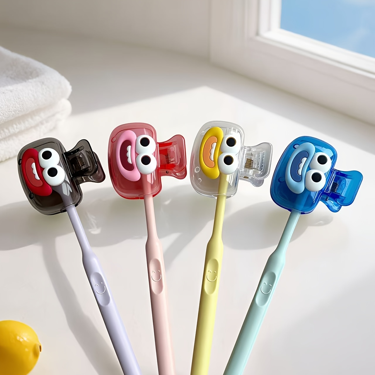 4Pcs Portable Toothbrush Head  - Home Essentials Bathroom Organizer のレビューと価格