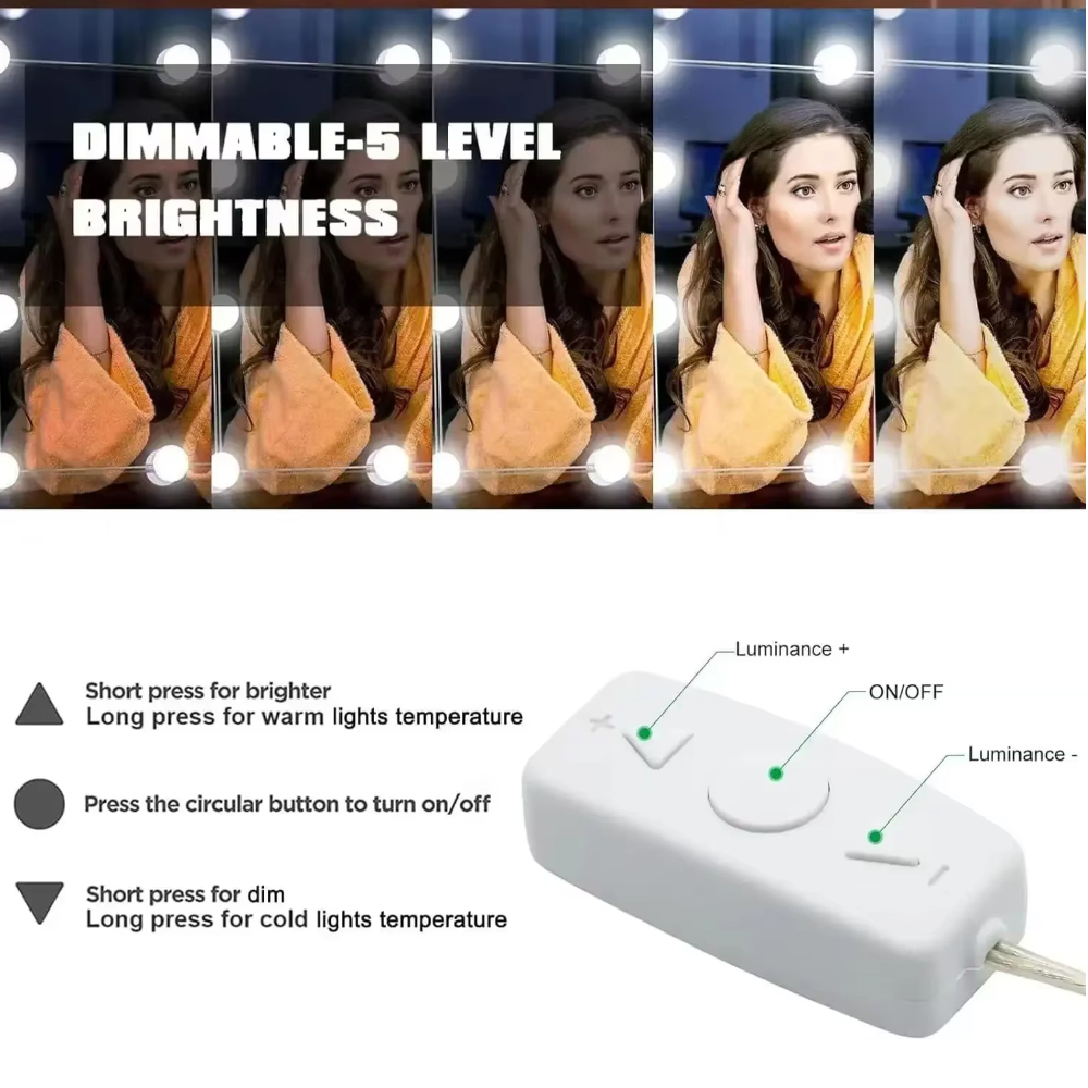 10LED Makeup Mirror Light Bulb - Home Theater Bathroom のレビューと価格