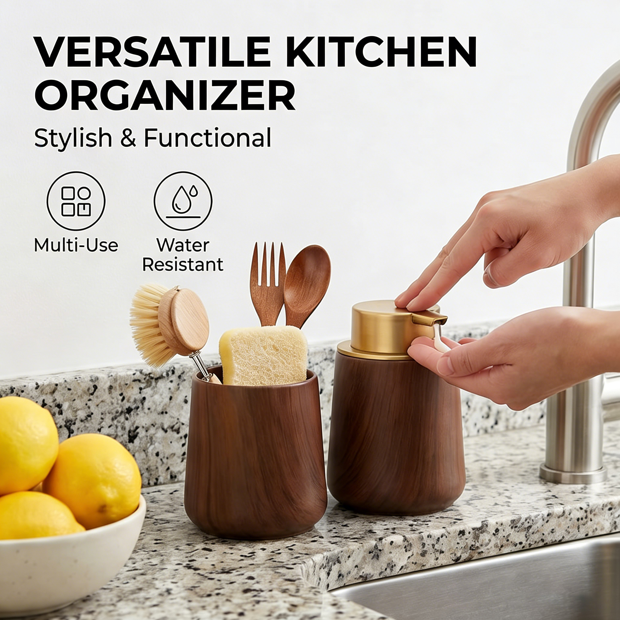Elegant Hand Soap Dispenser an - Home Essentials Bathroom Organizer のレビューと価格