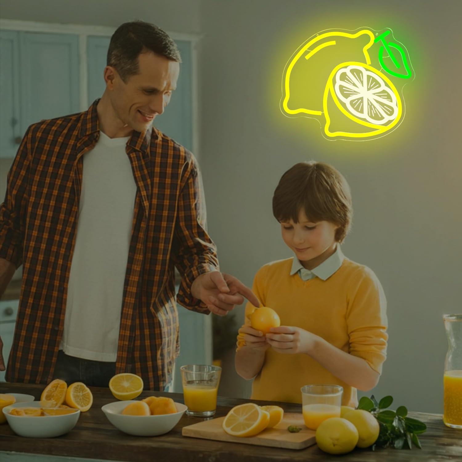 Lemon Neon Sign Dimmable LED L - Home And Bathroom のレビューと価格