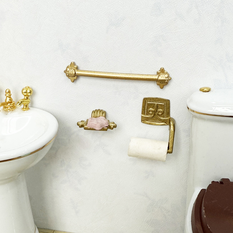 ●1/12 Dollhouse Simulation Pap - Tiny Home Bathroom Kit のレビューと価格