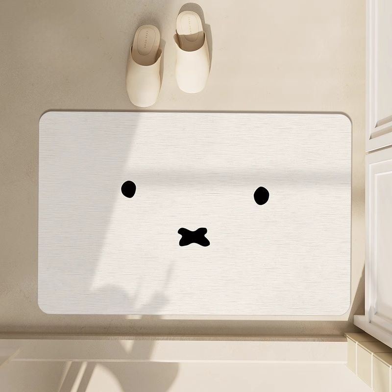 Kawaii Miffy Floor Mat Simple  - Home Goods Bathroom のレビューと価格