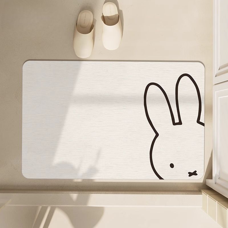 Kawaii Miffy Floor Mat Simple  - Home Goods Bathroom のレビューと価格
