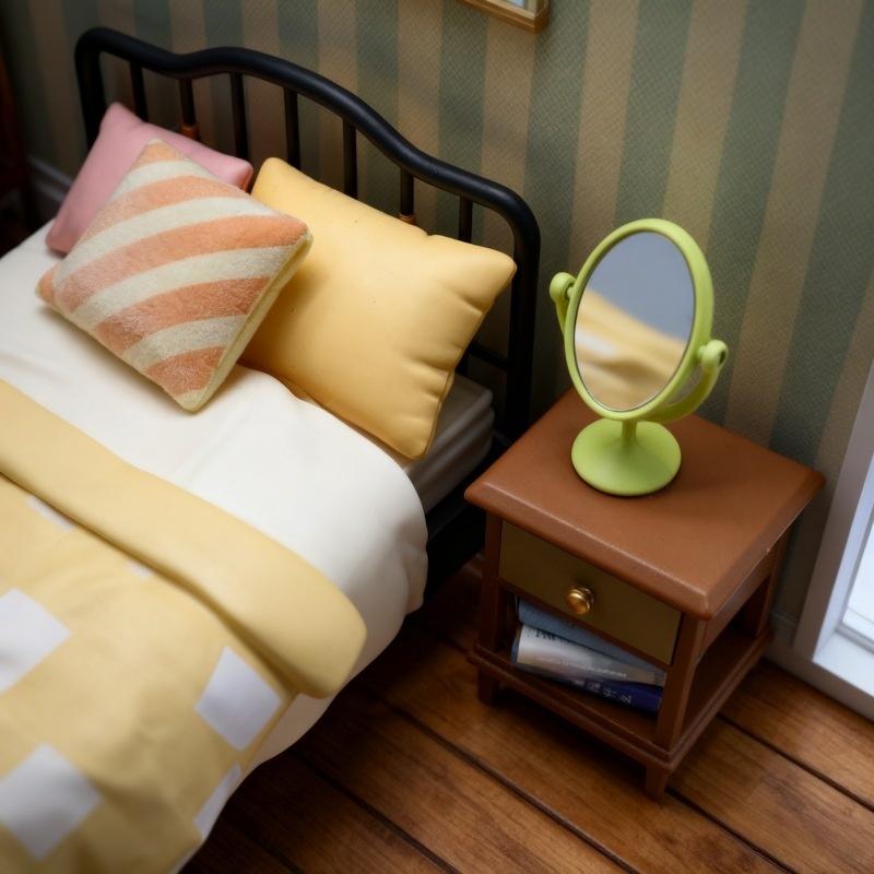 1Pcs Miniature Retro Mirror Dr - Home Theater Bathroom のレビューと価格