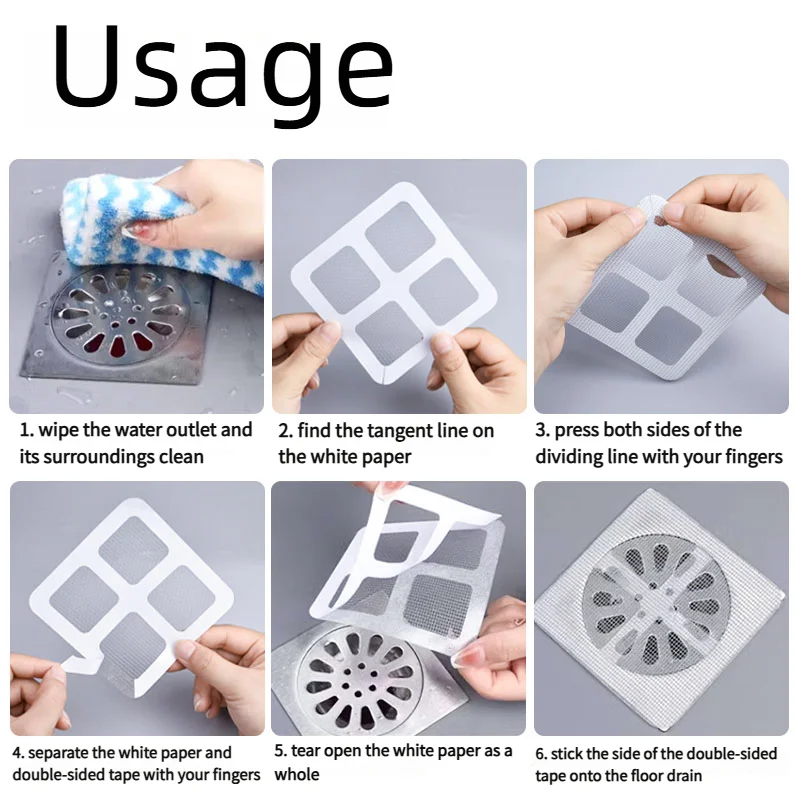 Self Adhesive Drain Filter Net - Drain Hair Catcher のレビューと価格