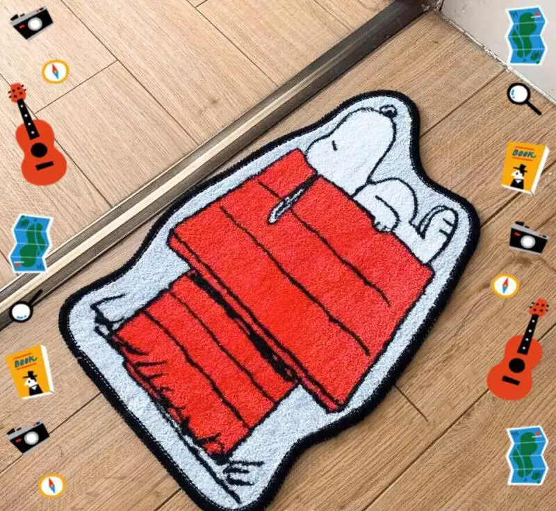Cute Snoopy Cartoon Floor Mat  - Home Goods Bathroom Mats のレビューと価格