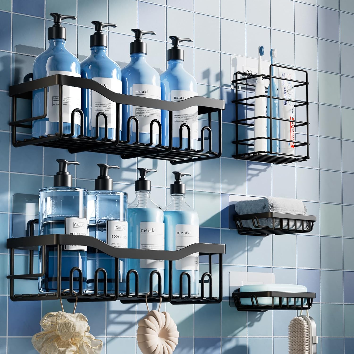 5-Pack Rustproof Stainless Ste - Home Essentials Bathroom Organizer のレビューと価格