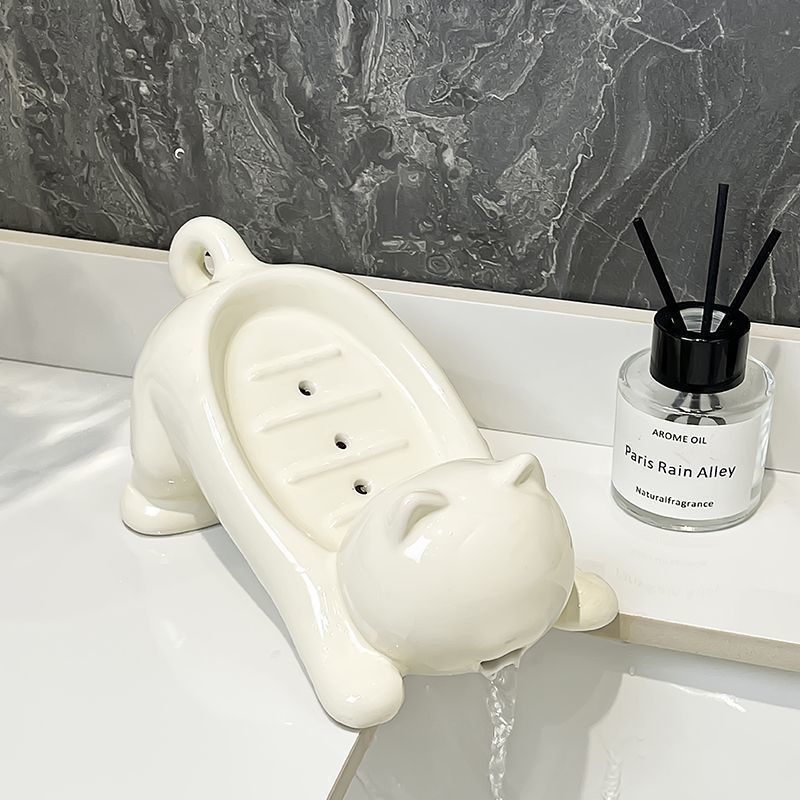 Cute Cat Drain Soap Holder Con - Tiny Home Bathroom Kit のレビューと価格