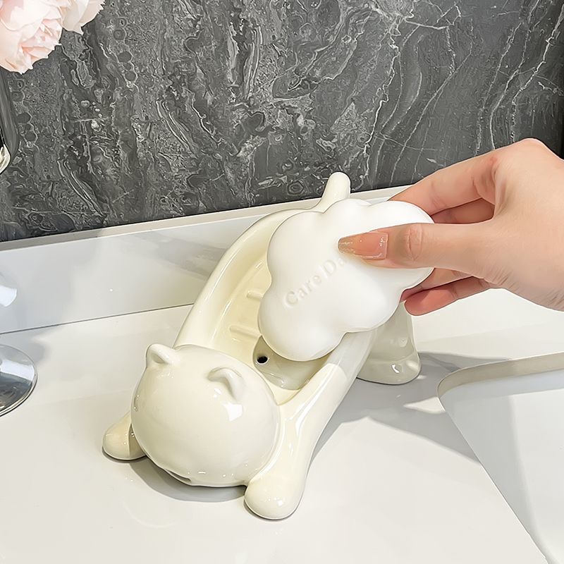 Cute Cat Drain Soap Holder Con - Tiny Home Bathroom Kit のレビューと価格
