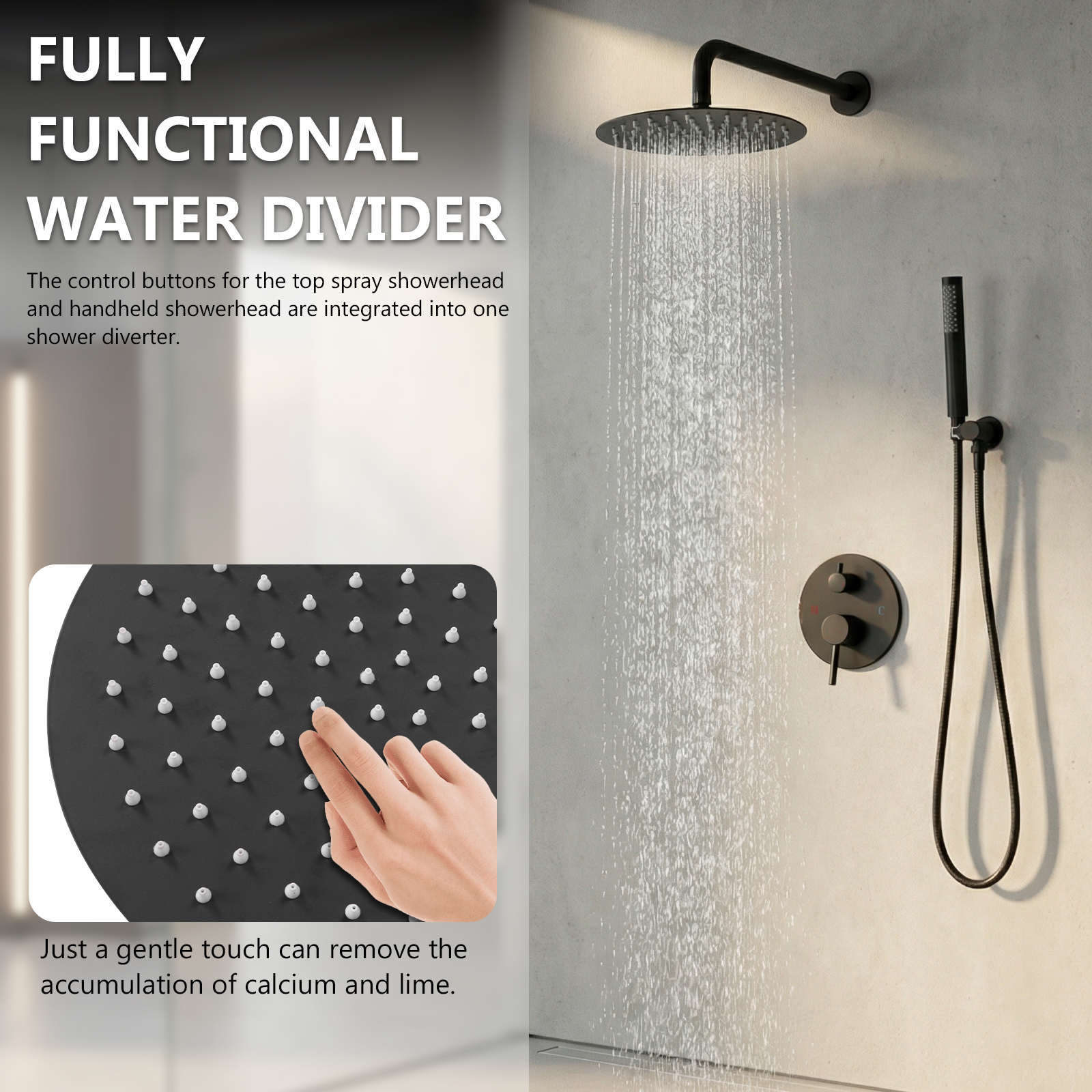 Ceiling Rainfall Shower Head S - Home And Bathroom のレビューと価格