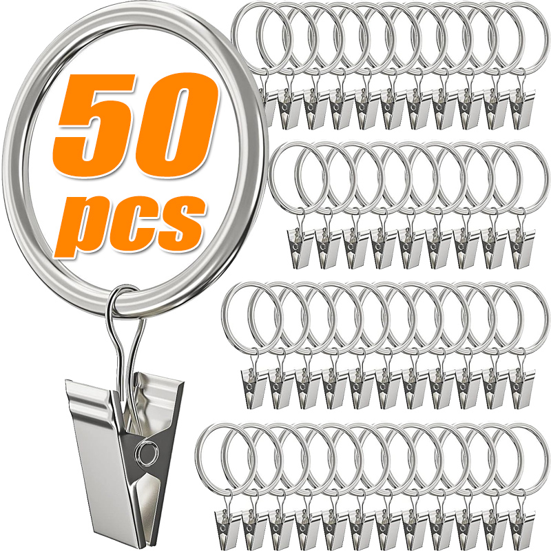 Metal Curtain Rod Clip with Ri - Tiny Home Bathroom Kit のレビューと価格