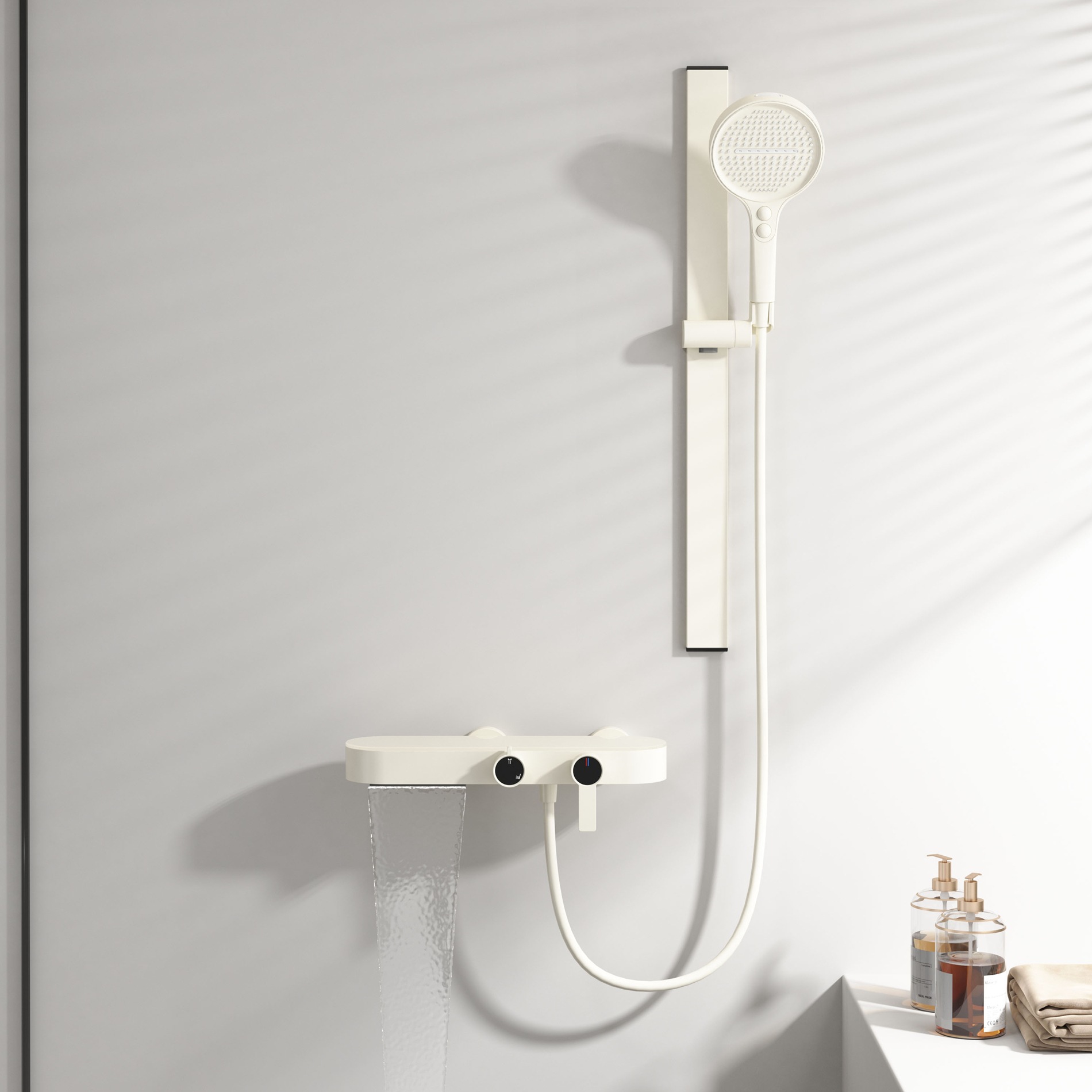 Gunmetal Gray Shower Set For H - Home And Bathroom のレビューと価格