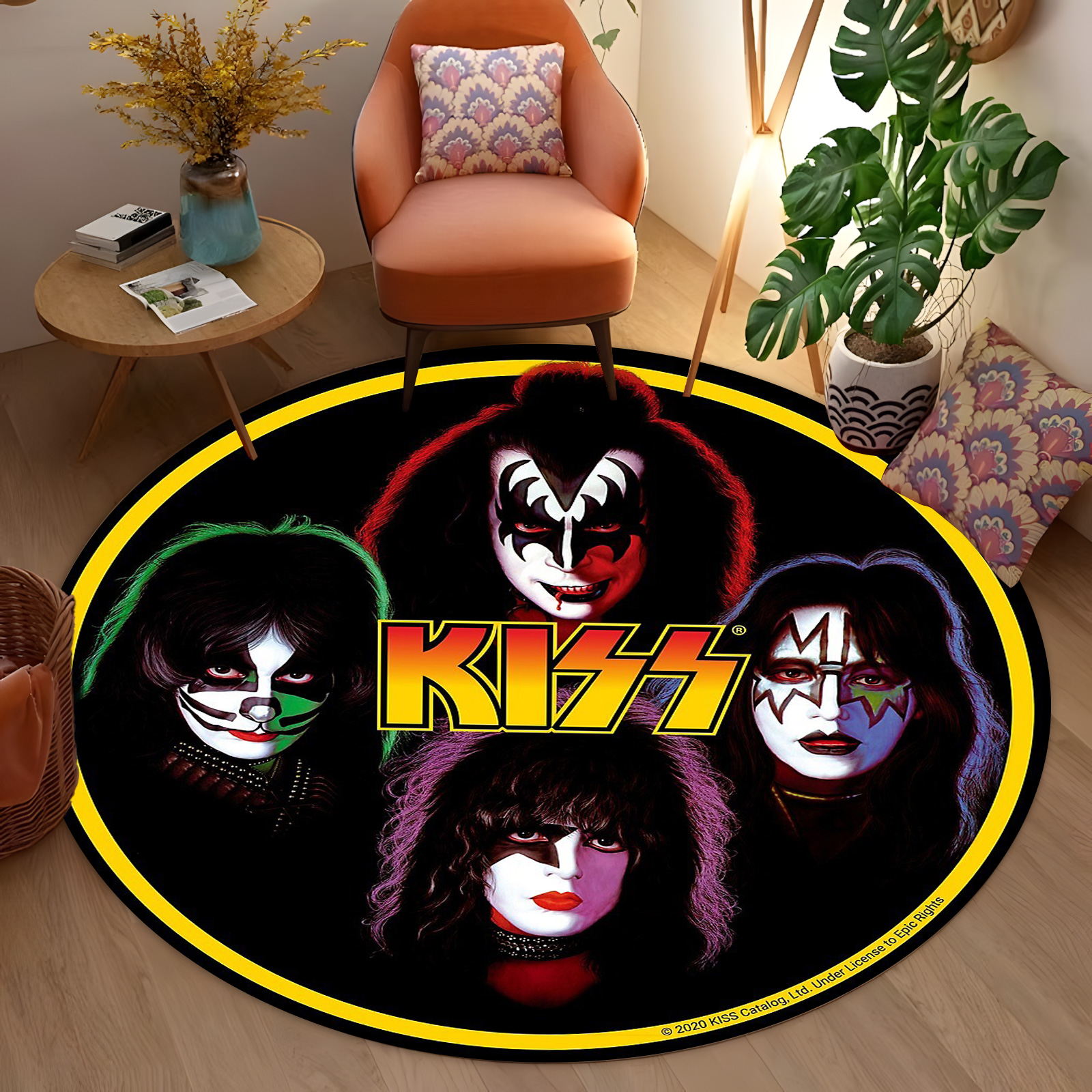 KISS Band Portrait Round Rug - - Home Bathroom Fan のレビューと価格
