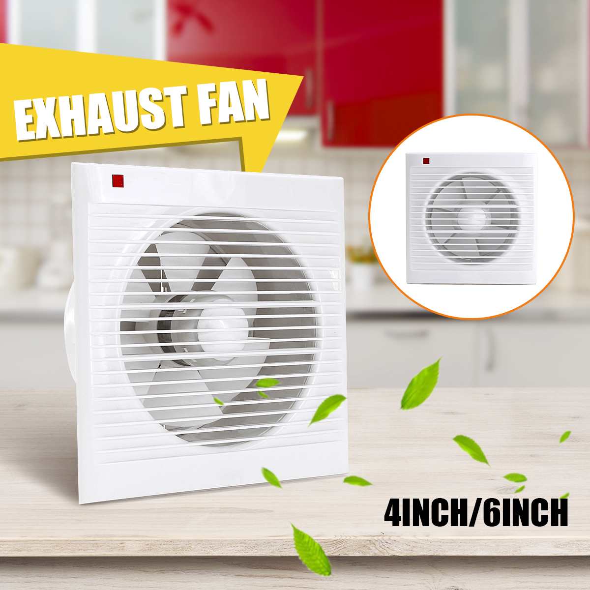 4 Inch 6 Inch 8 Inch 220V Mute - Home Bathroom Fan のレビューと価格