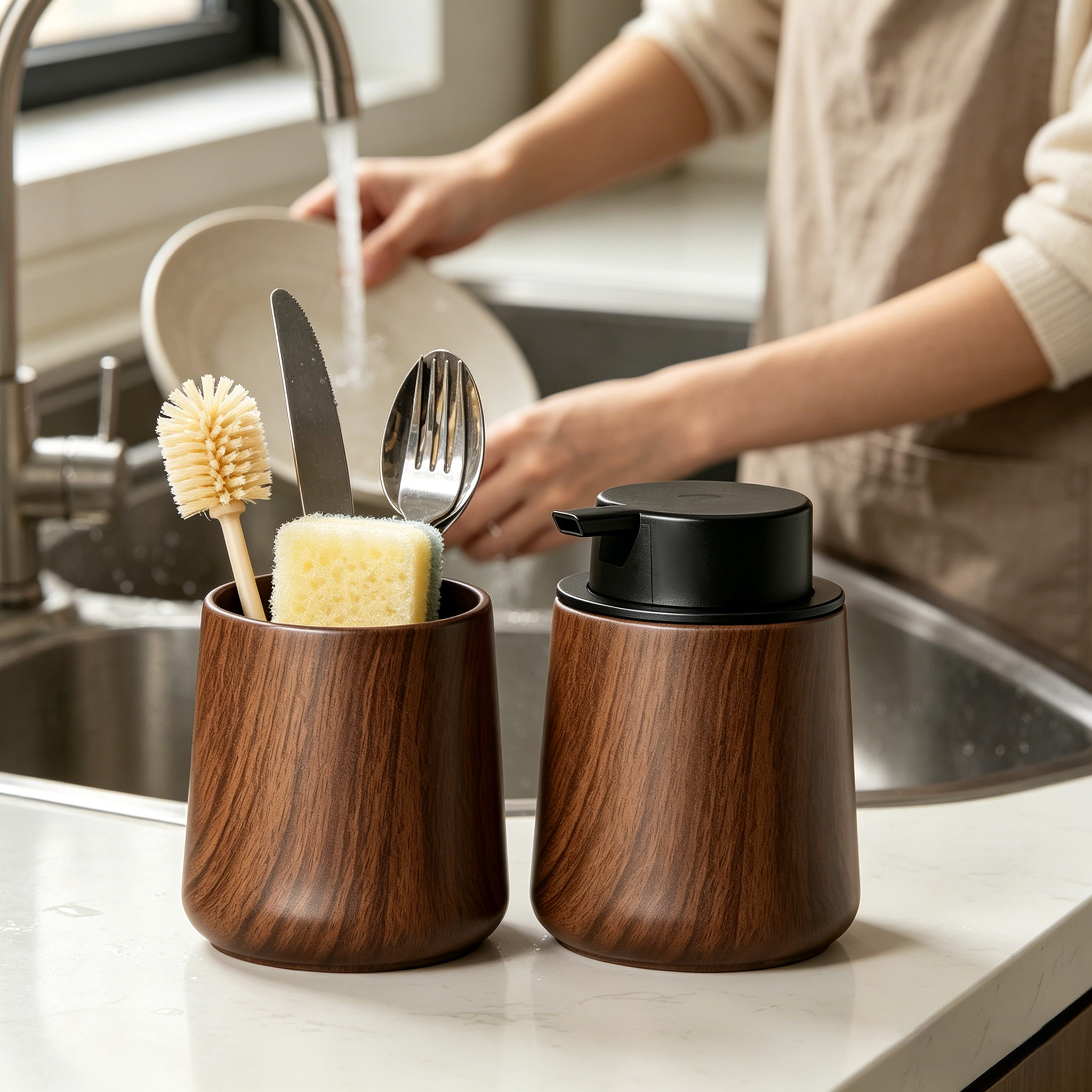 Elegant Hand Soap Dispenser an - Home Essentials Bathroom Organizer のレビューと価格