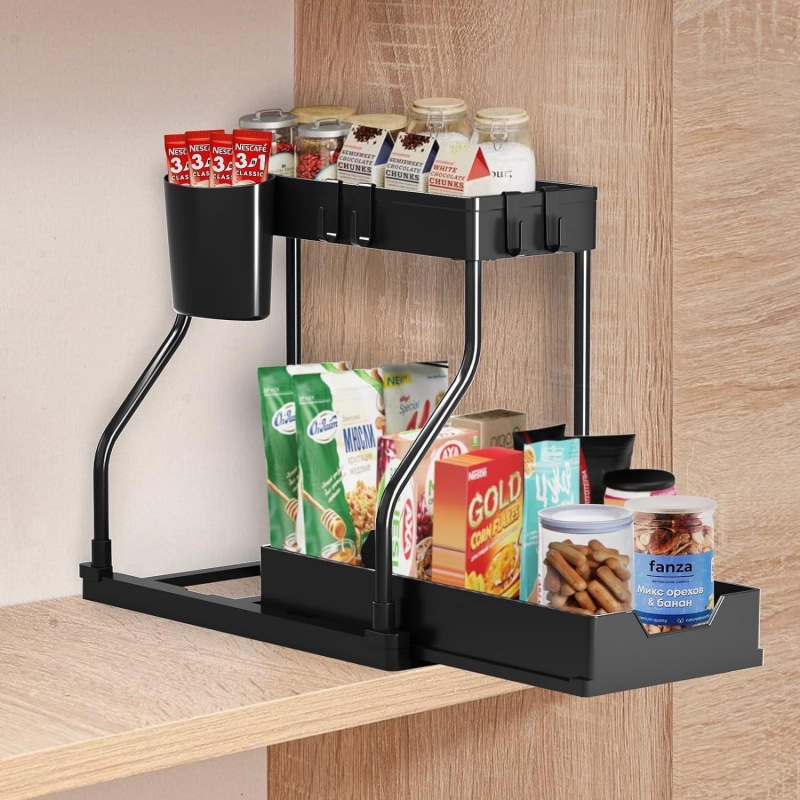 Under Sink Organizer Pull Out  - Home Essentials Bathroom Organizer のレビューと価格