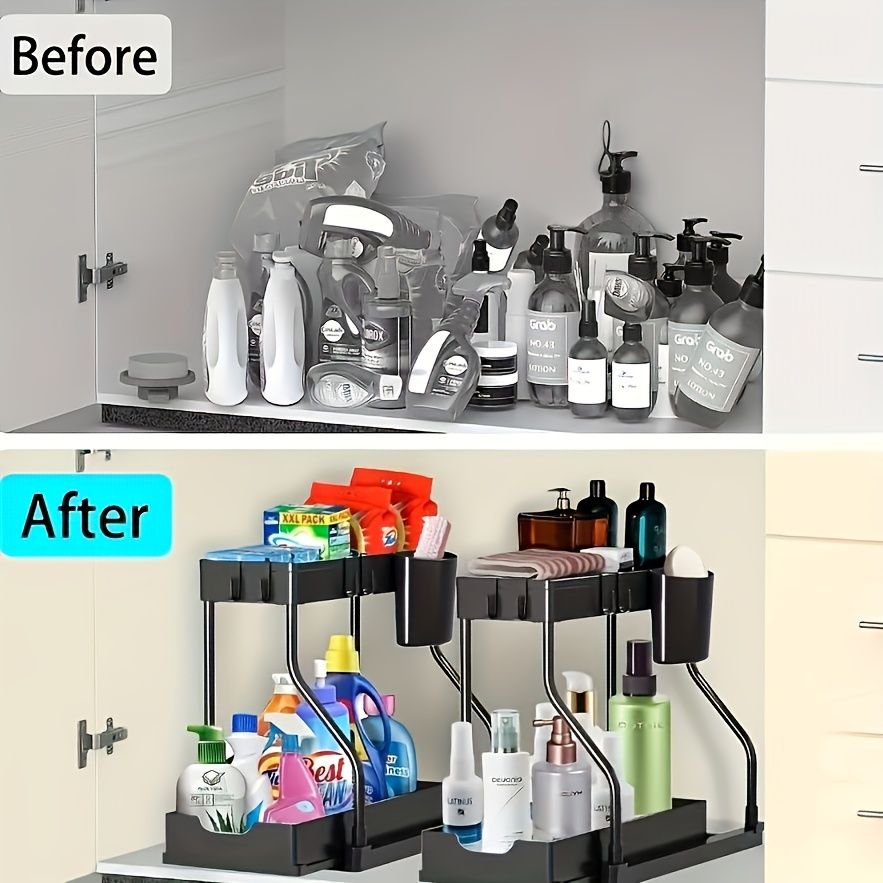 Under Sink Organizer Pull Out  - Home Essentials Bathroom Organizer のレビューと価格