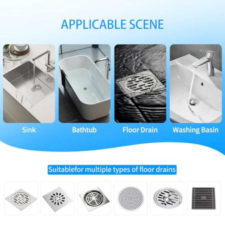 50pcs Disposable Shower Drain  - Drain Hair Catcher のレビューと価格